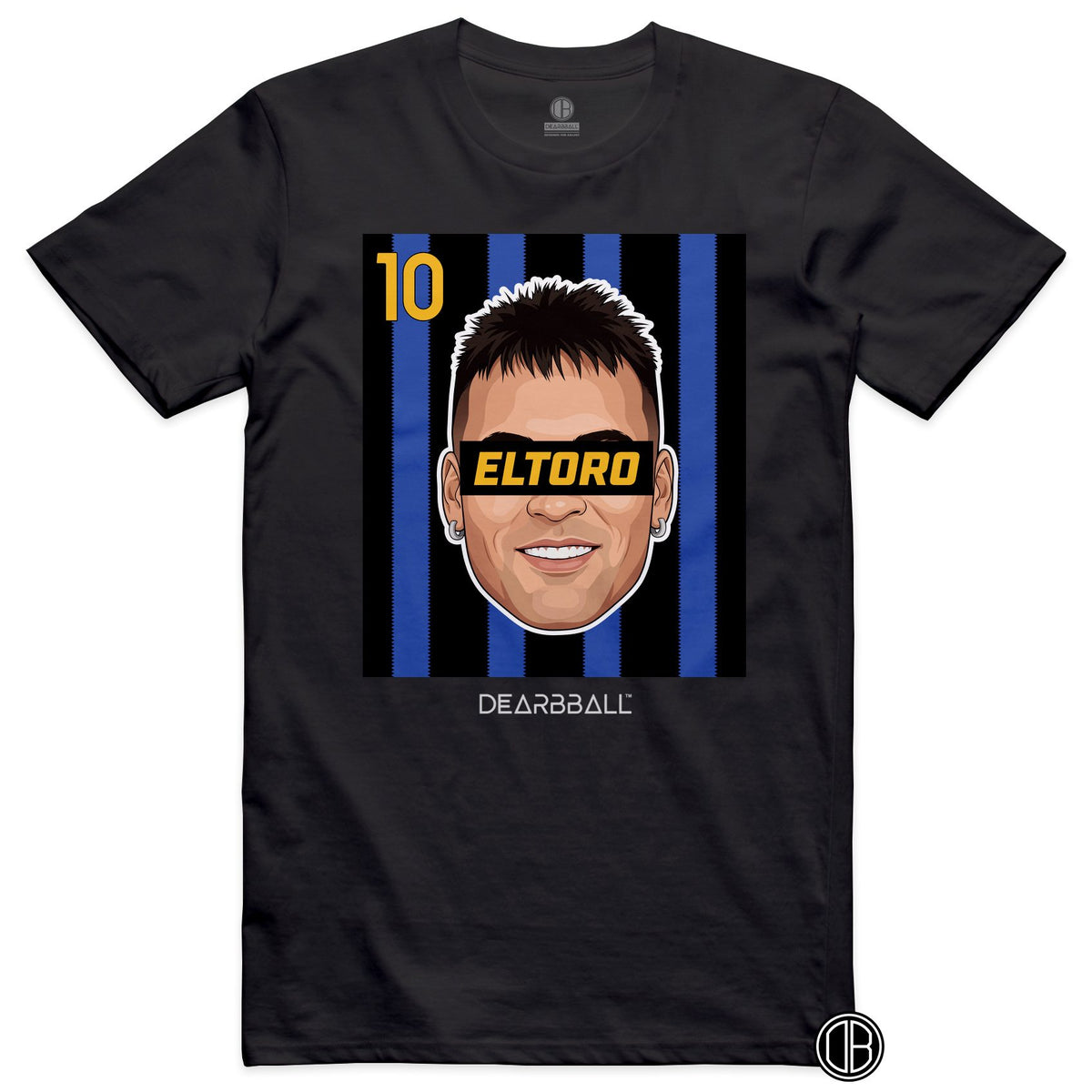 DearBBall Football – Inter Milan – LAUTARO INTER Home – T-shirt noir
