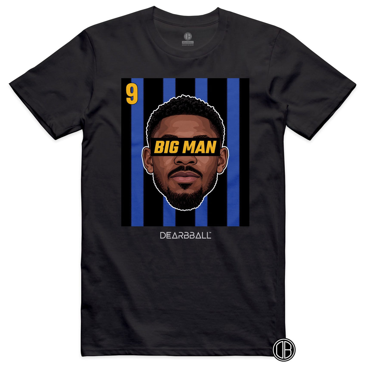 T-shirt DearBBall Football BIG MAN 9 Inter Milan Thuram - noir