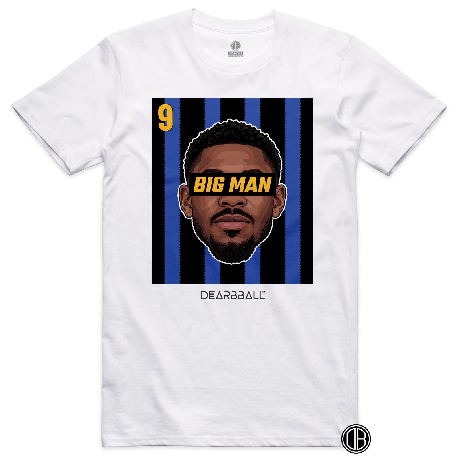 T-shirt DearBBall Football BIG MAN 9 Inter Milan Thuram - blanc