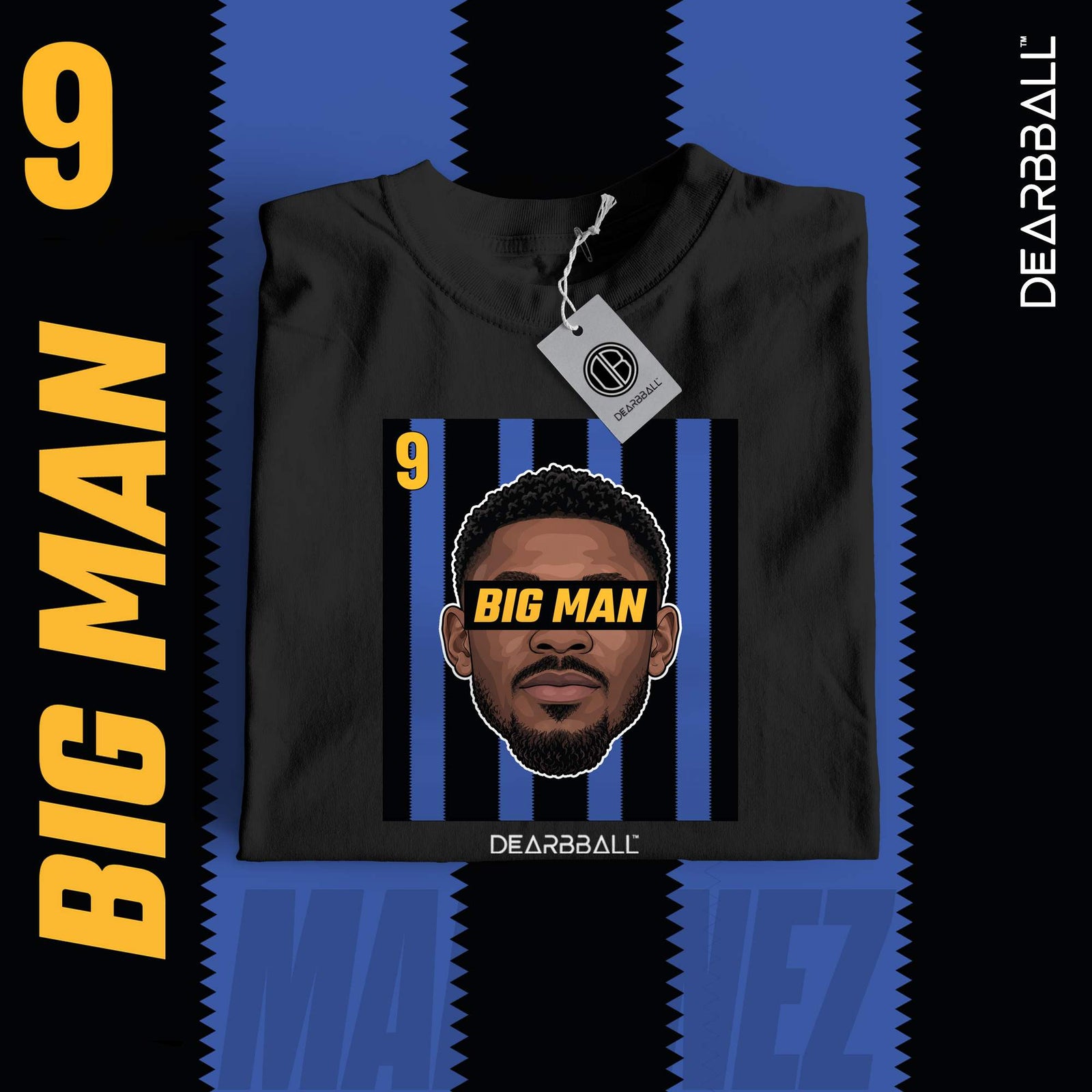 DearBBall Football BIG MAN Thuram Inter Milan - noir