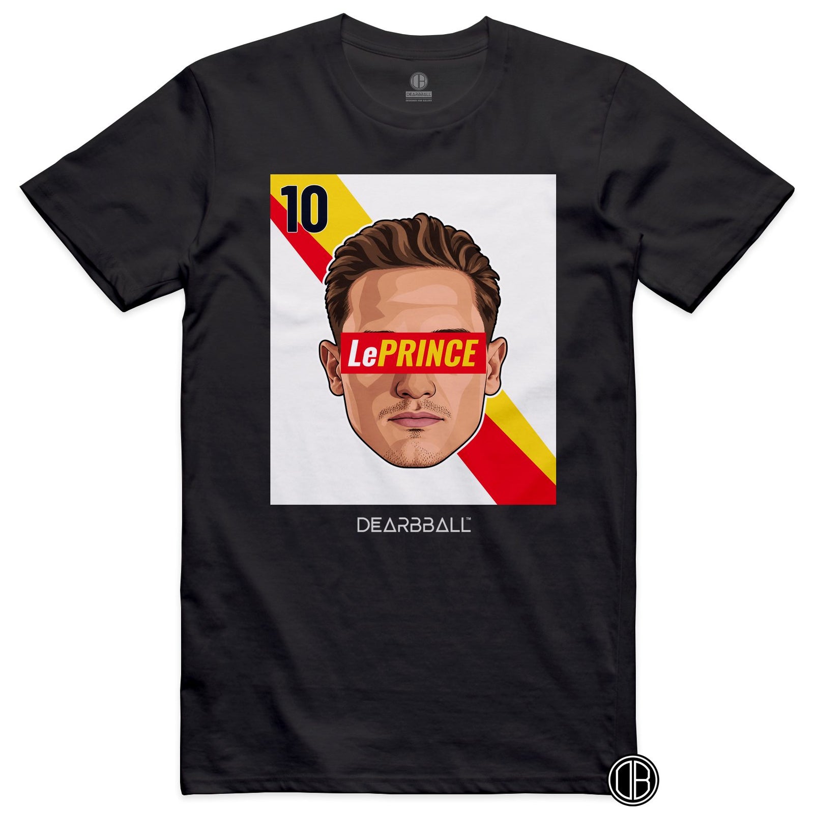 T-shirt DearBBall Football LePRINCE 10 RC Lens Thauvin - noir