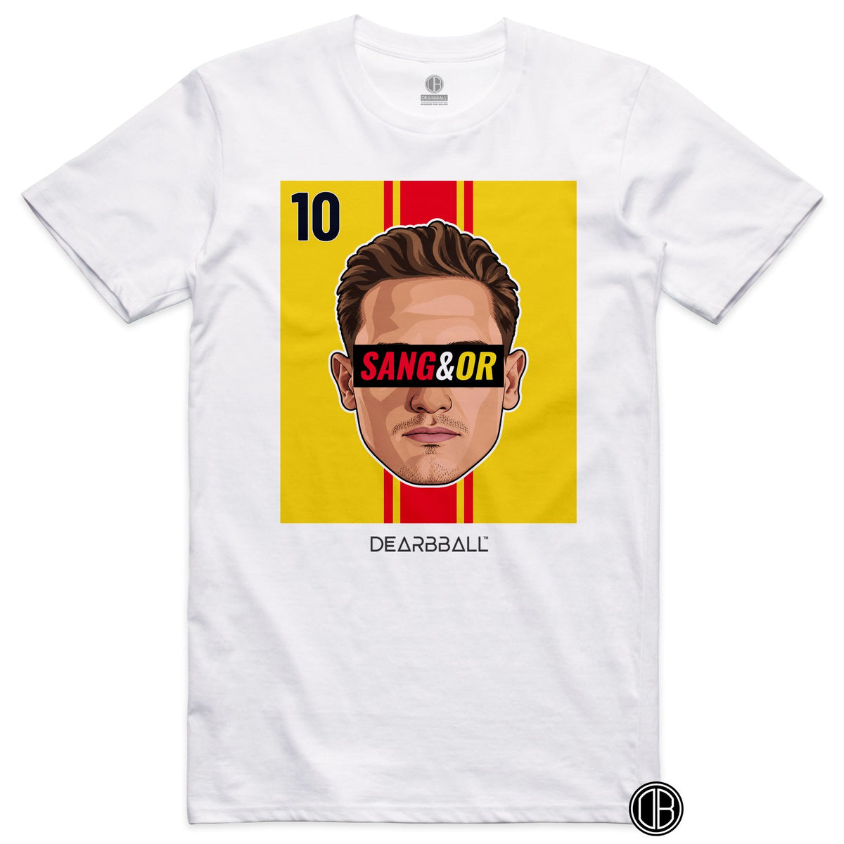 DearBBall Football – Lens – Florian Thauvin – Sang&Or – RC LENS Home – T-shirt blanc