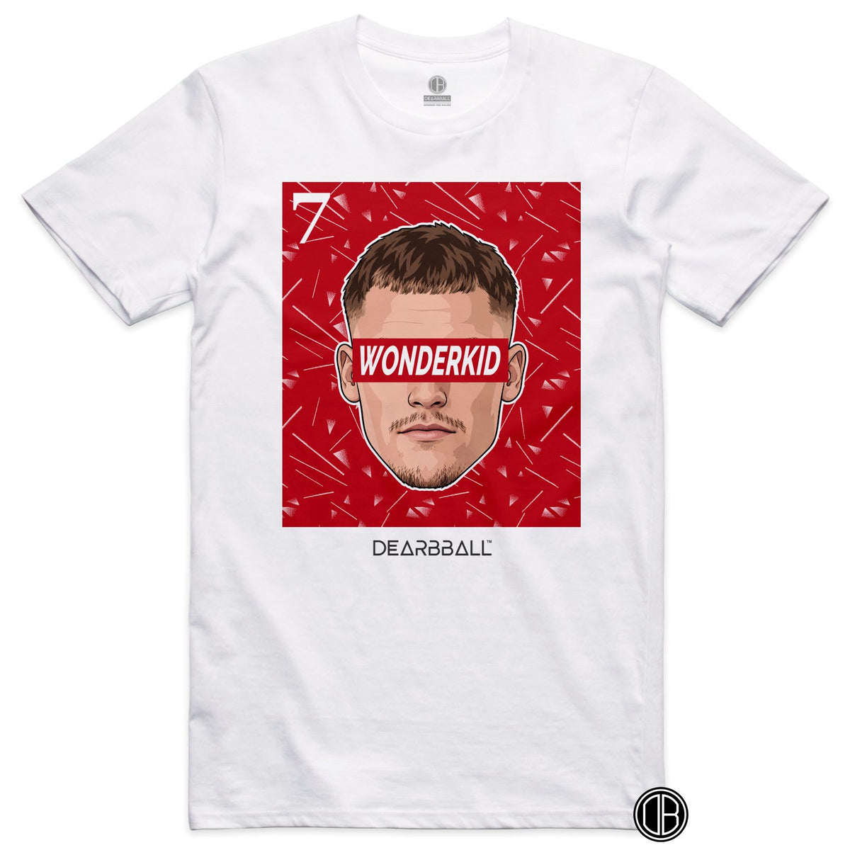 T-shirt DearBBall Football WONDERKID 7 Liverpool Wirtz - blanc