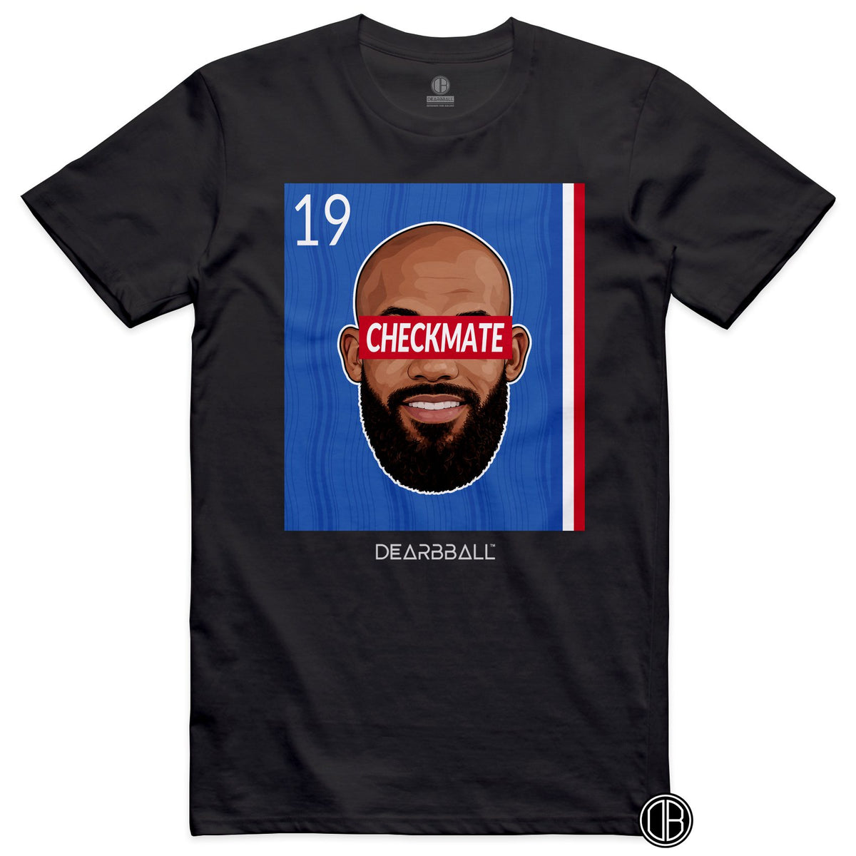 T-shirt DearBBall Football CHECKMATE 19 Manchester United Mbeumo Away - noir