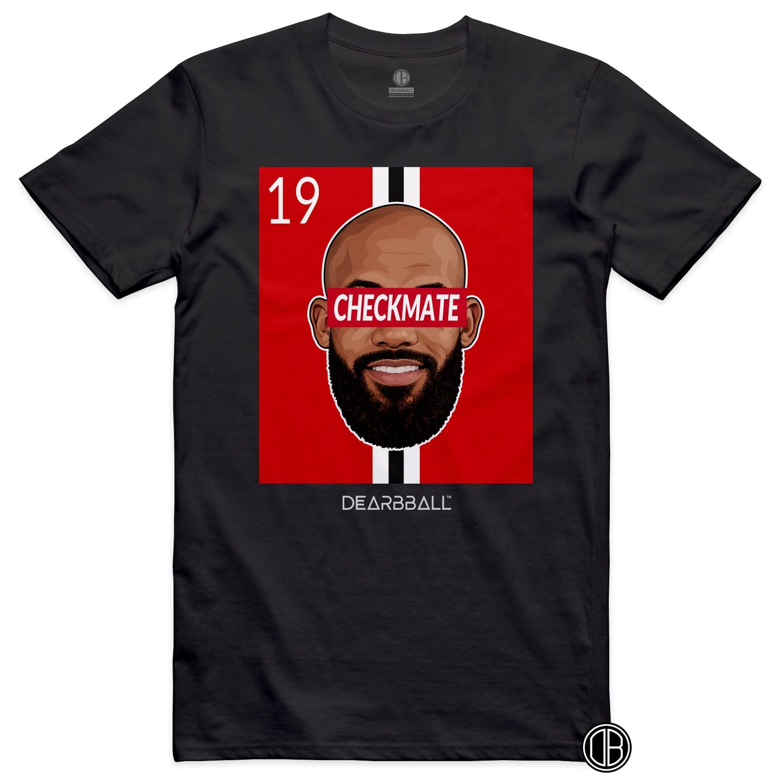 T-shirt DearBBall Football CHECKMATE 19 Manchester United Mbeumo Home - noir