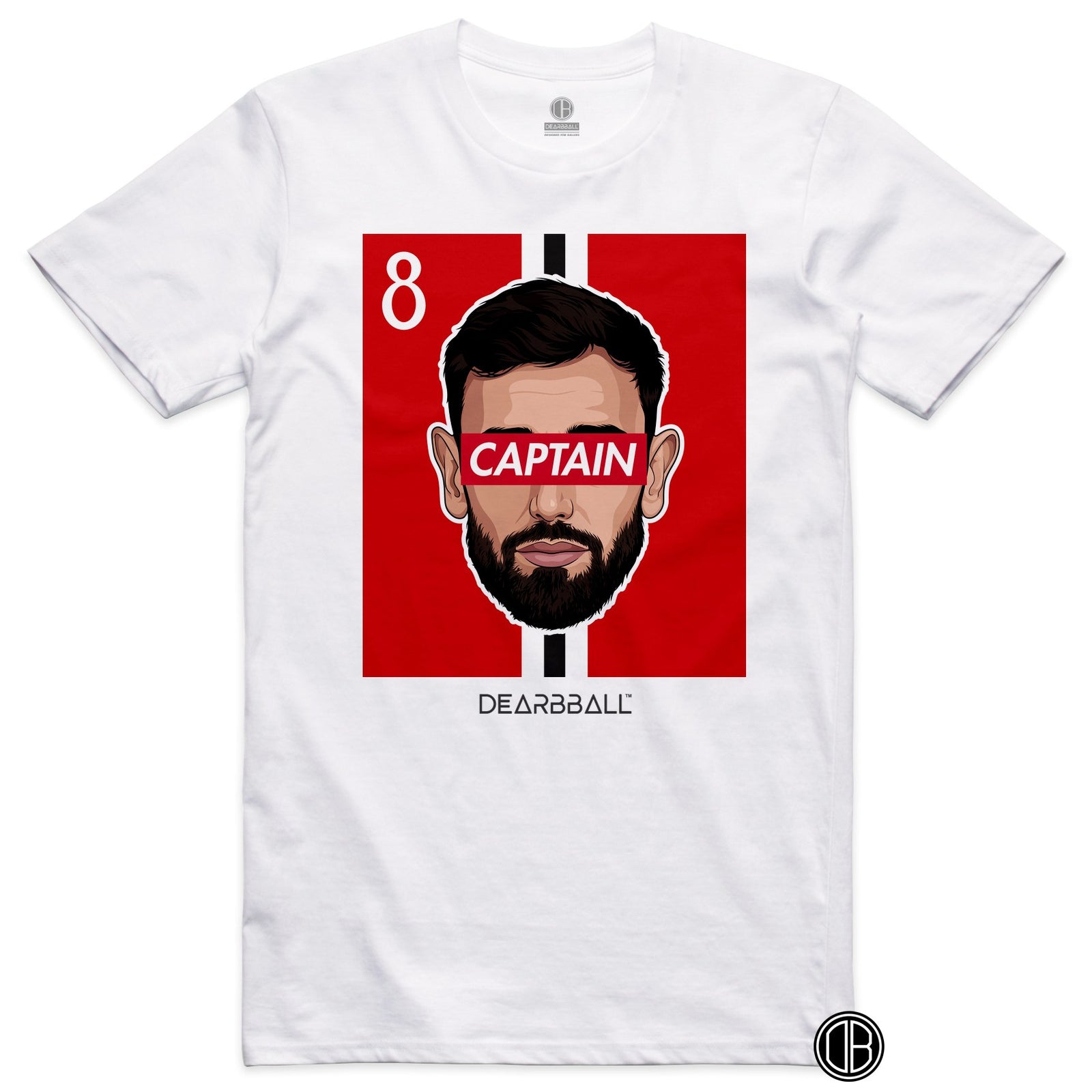 DearBBall Football – Manchester United – FERNANDES UNITED Home – T-shirt noir