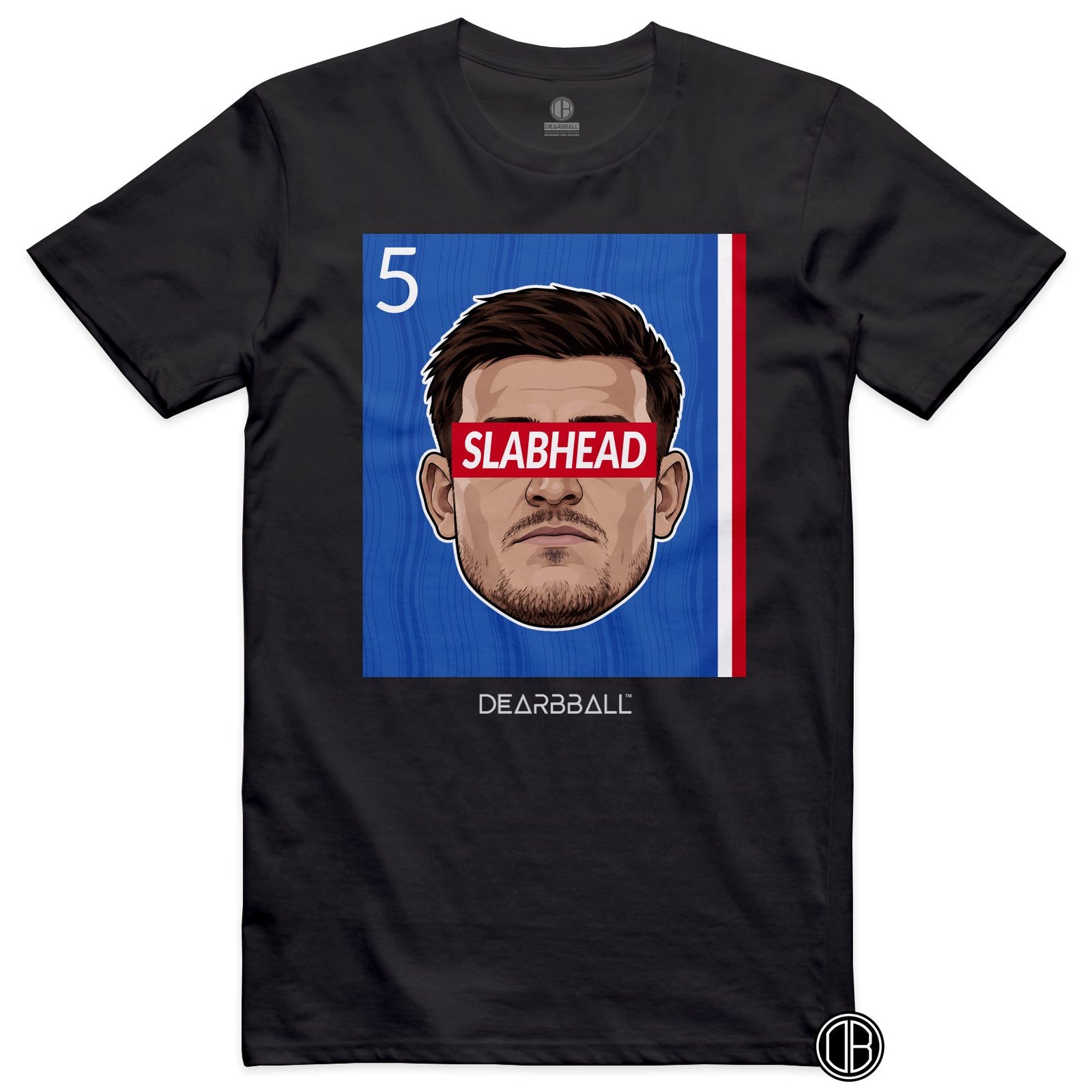 T-shirt DearBBall Football SLABHEAD 5 Manchester United Maguire Away - noir