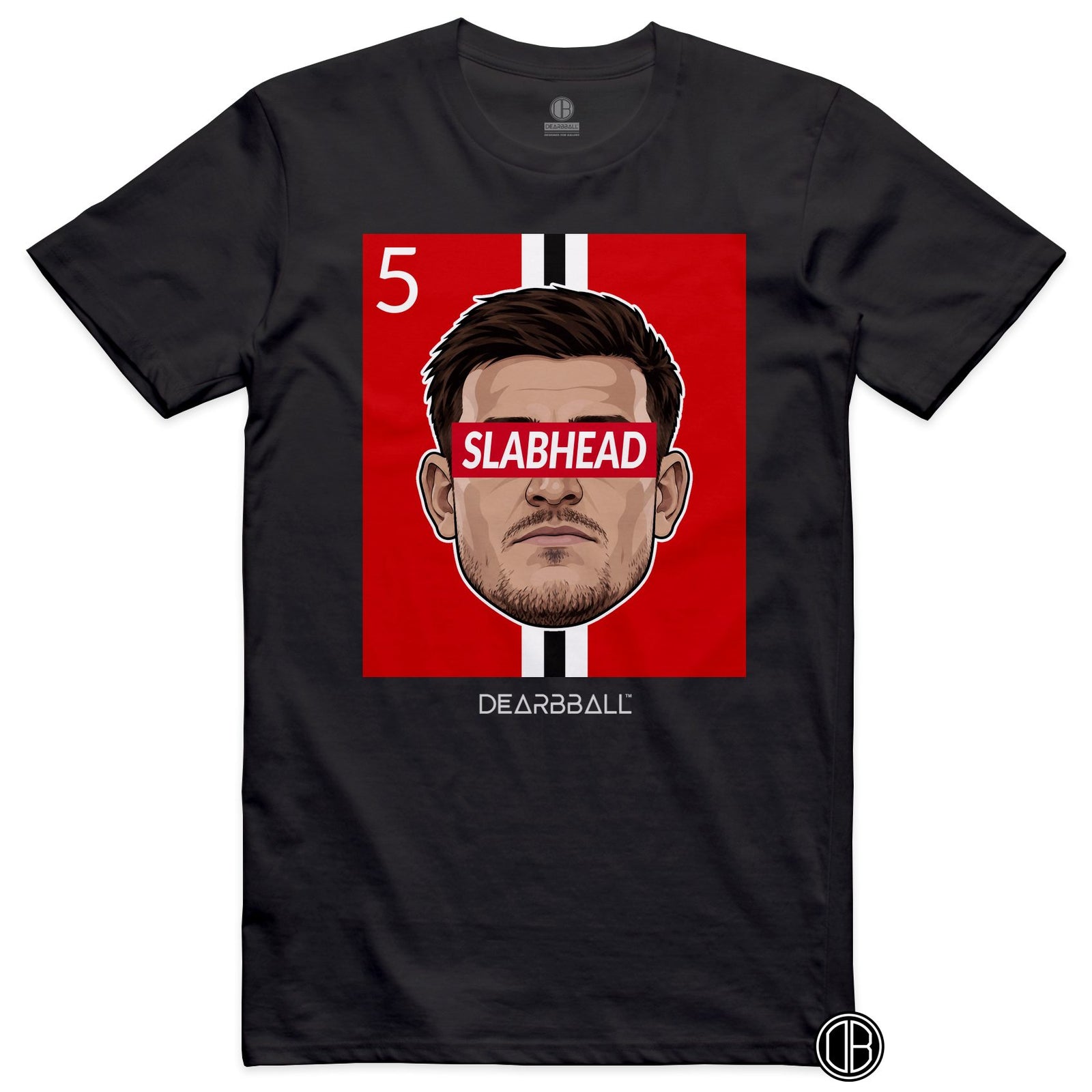 T-shirt DearBBall Football SLABHEAD 5 Manchester United Maguire Home - noir