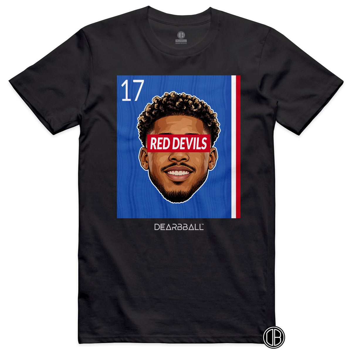 T-shirt DearBBall Football RED DEVILS 17 Manchester United Away - noir