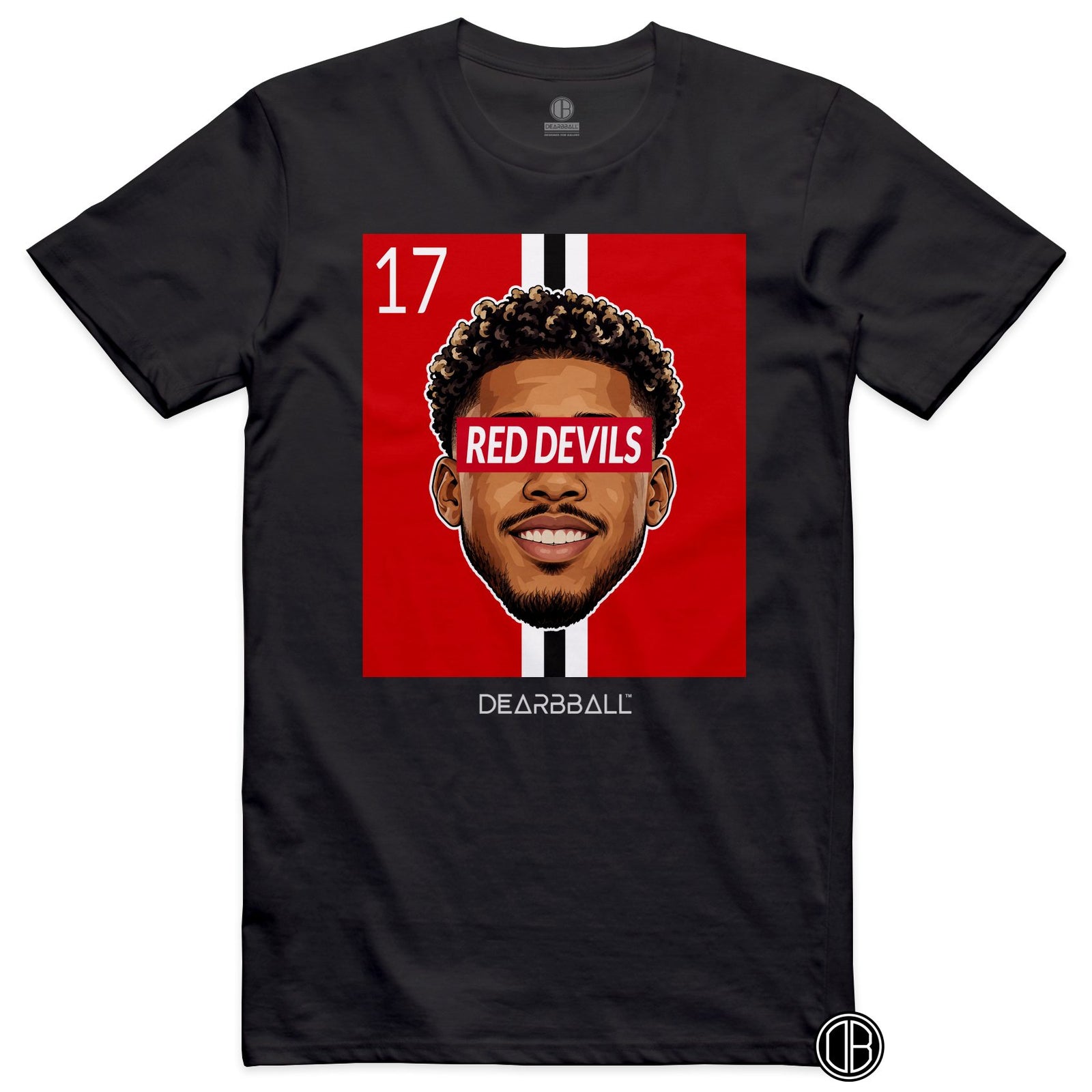T-shirt DearBBall Football RED DEVILS 17 Manchester United Home - noir
