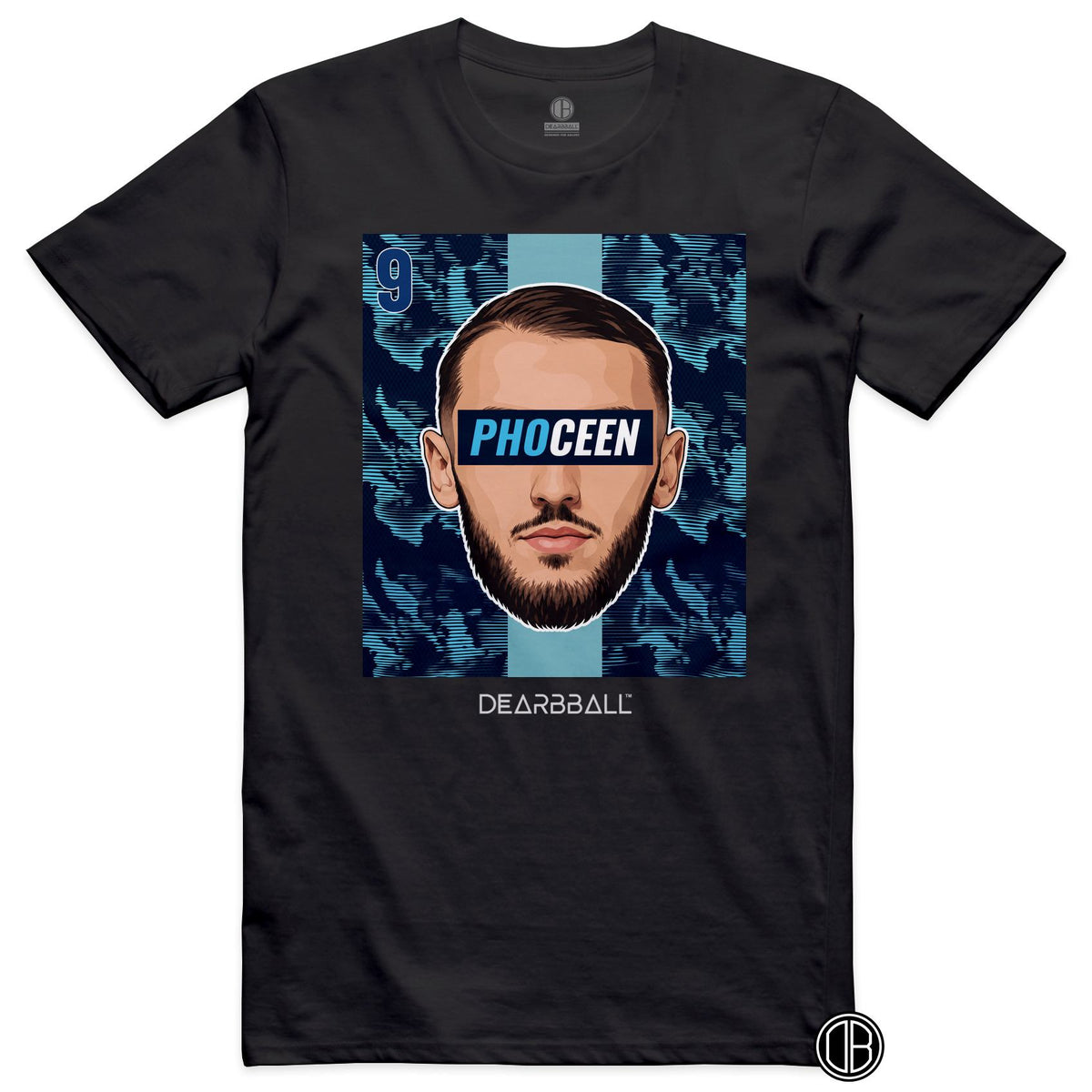 T-shirt DearBBall Football PHOCEEN 9 Marseille Gouiri Away - noir