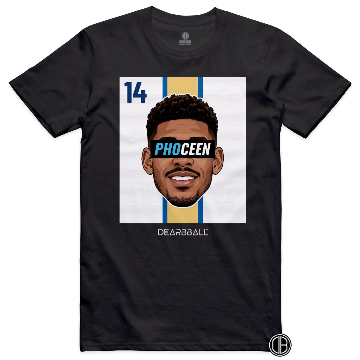 T-shirt DearBBall Football PHOCEEN 14 Marseille Paixao Home - noir