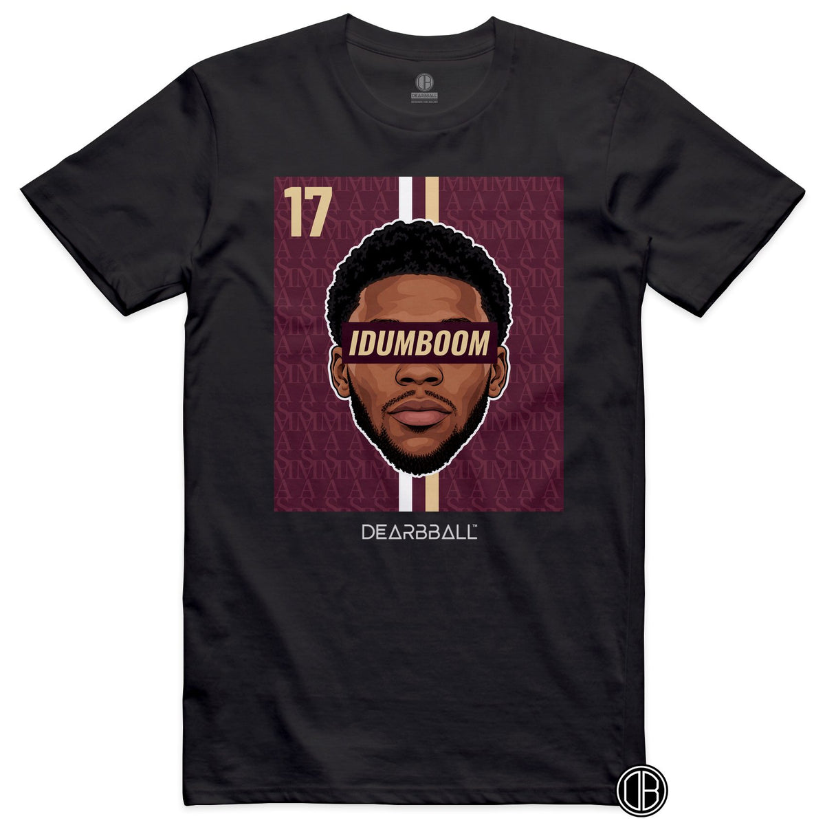 T-shirt DearBBall Football IDUMBOOM 17 AS Monaco Idumbo Away - noir
