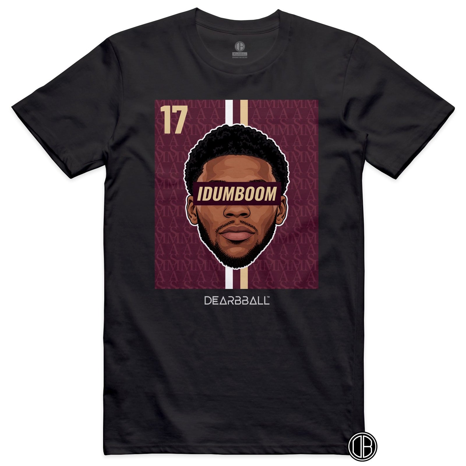 T-shirt DearBBall Football IDUMBOOM 17 AS Monaco Idumbo Away - noir