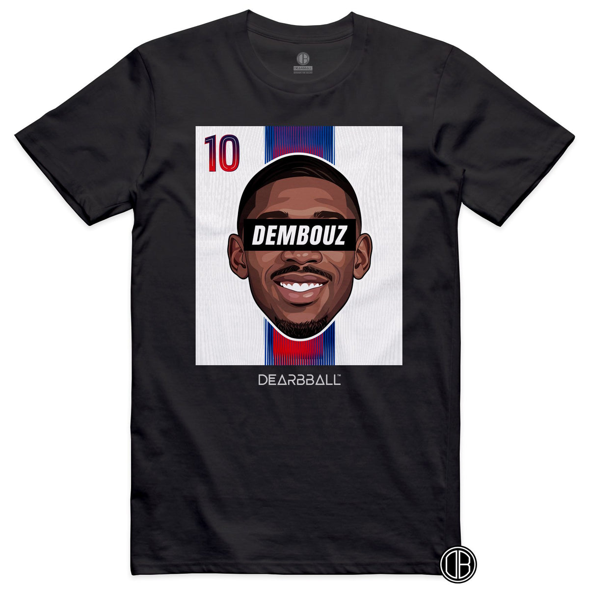 DearBBall Football – PSG – DEMBELE PSG Away – T-shirt noir