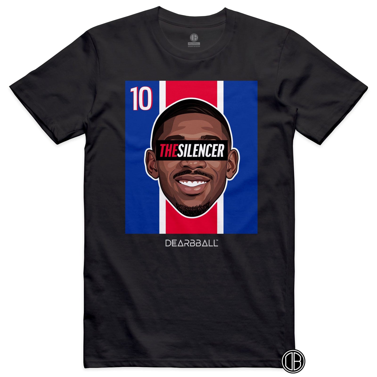 DearBBall Football – PSG – DEMBELE PSG Home – T-shirt noir