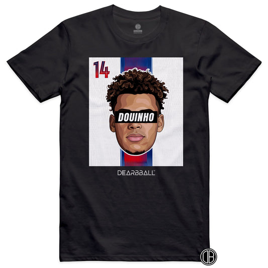 DearBBall Football – PSG – DOUE PSG Away – T-shirt noir