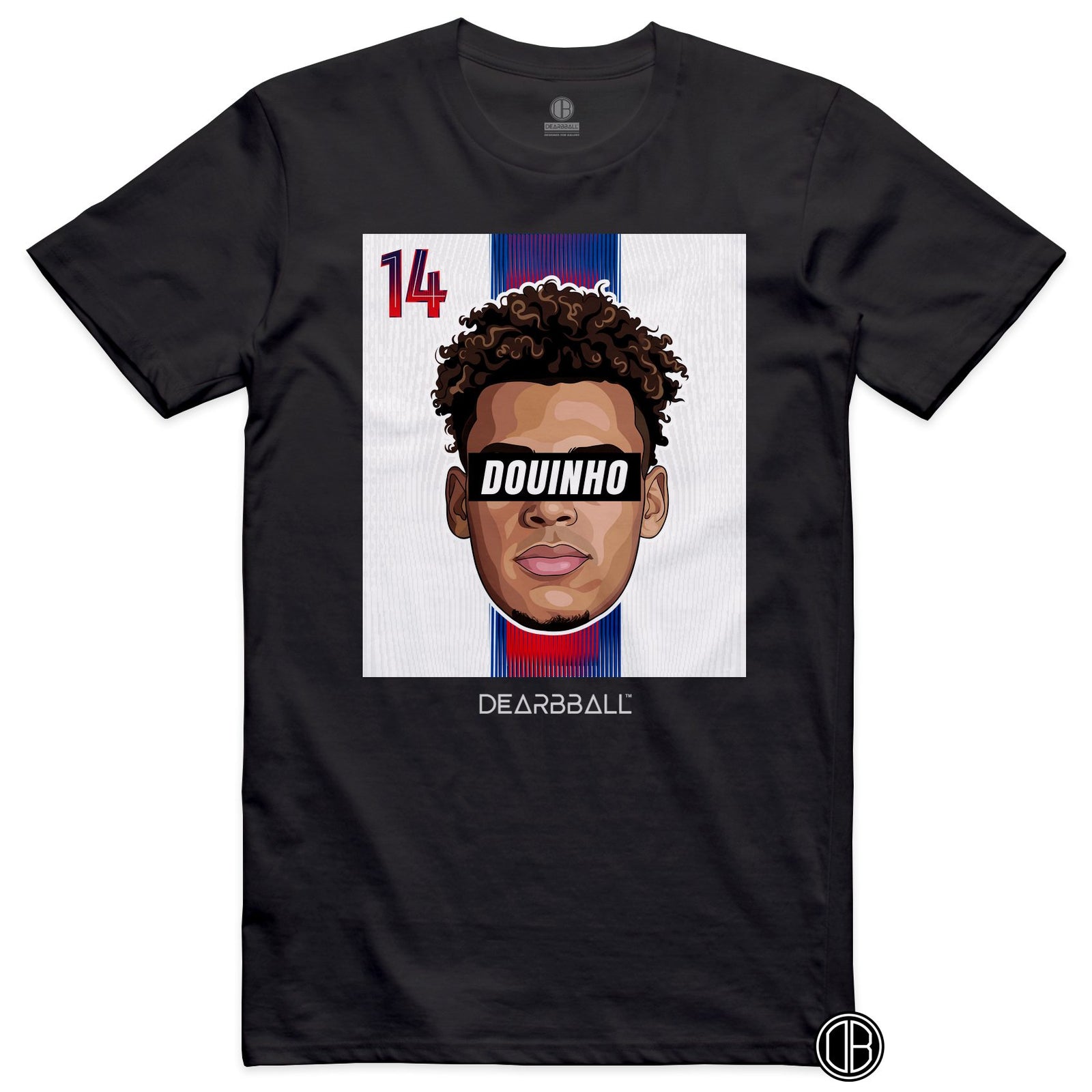 DearBBall Football – PSG – DOUE PSG Away – T-shirt noir