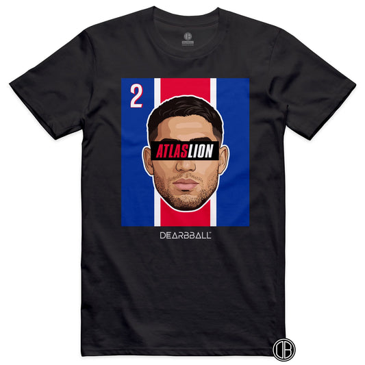 DearBBall Football – PSG – HAKIMI PSG Home – T-shirt noir