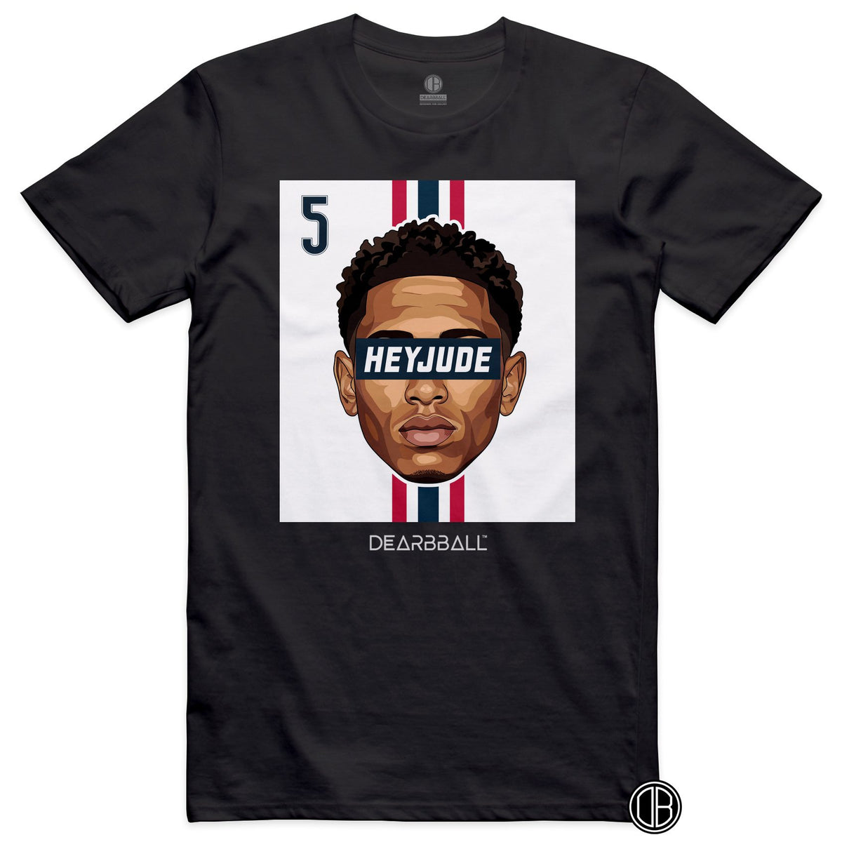 DearBBall Football – Real Madrid – BELLINGHAM REAL Home – T-shirt noir