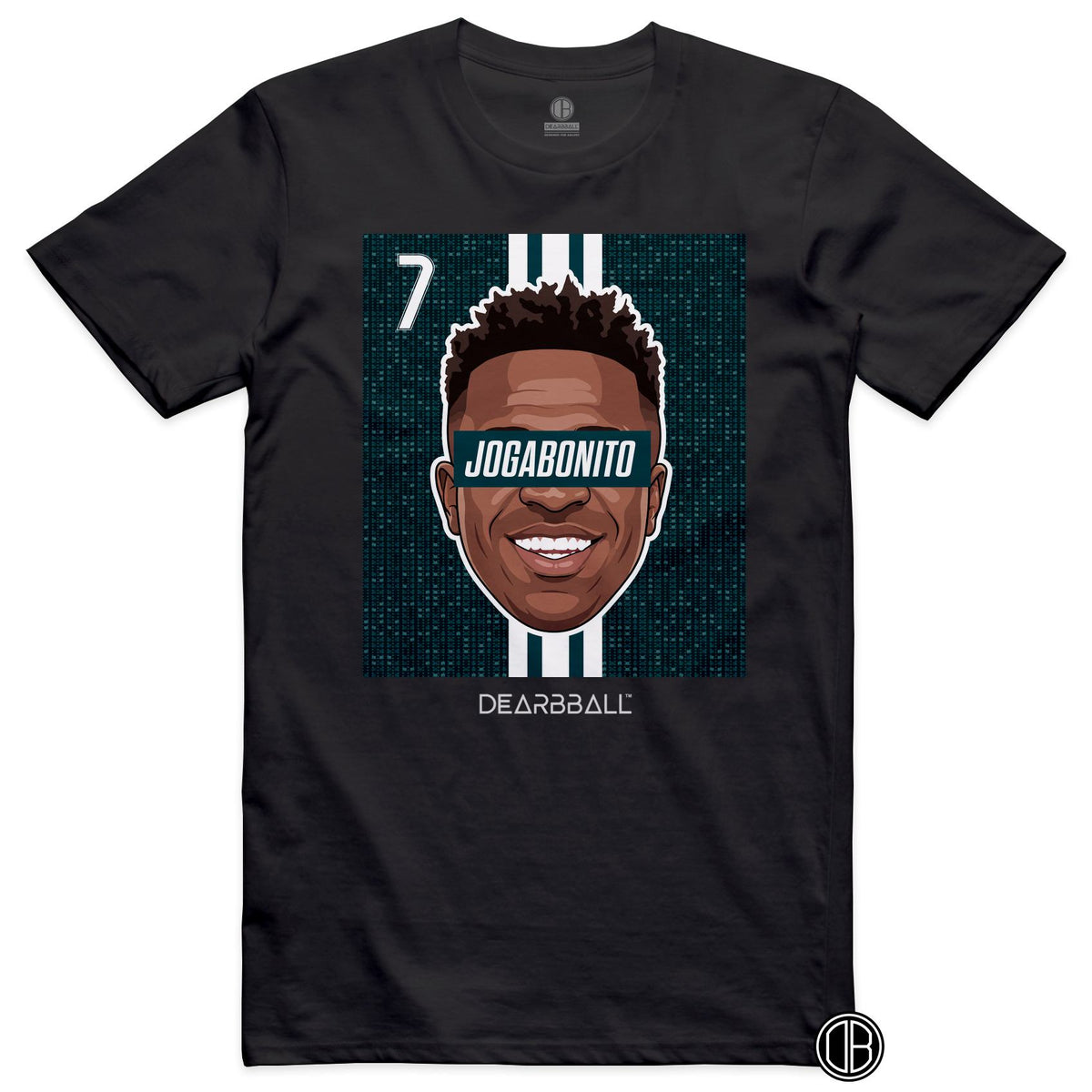 DearBBall Football – Real Madrid – VINI Jr REAL Away – T-shirt noir