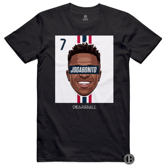 DearBBall Football – Real Madrid – VINI Jr REAL Home – T-shirt noir