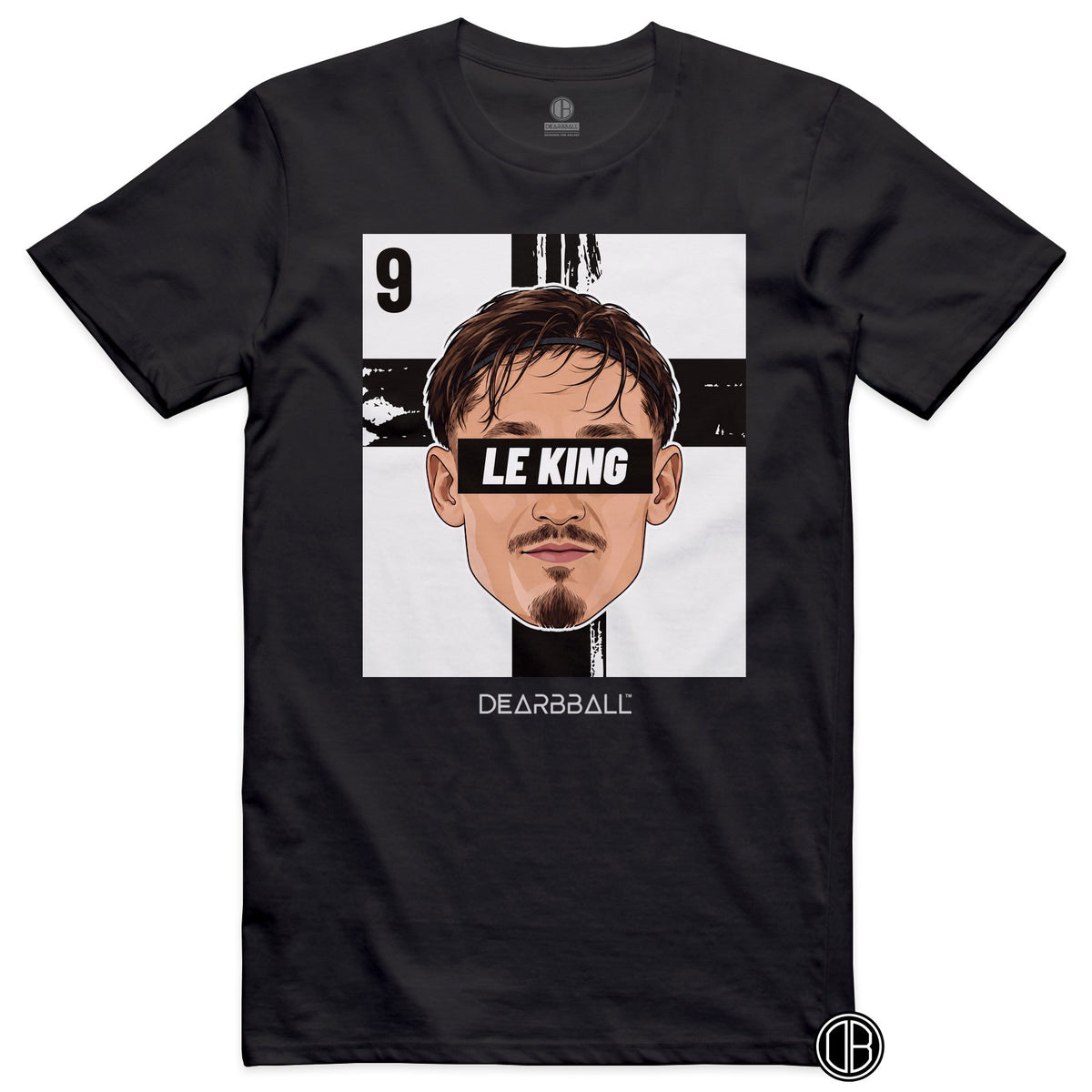 T-shirt DearBBall Football LE KING 9 Stade Rennais Lepaul - noir
