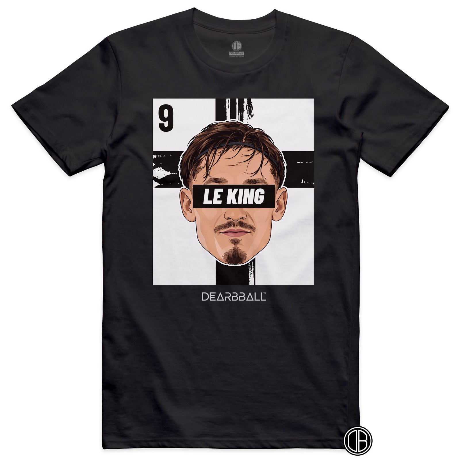 T-shirt DearBBall Football LE KING 9 Stade Rennais Lepaul - noir