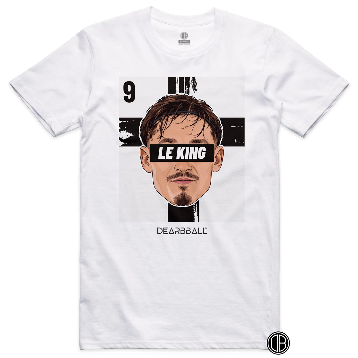 T-shirt DearBBall Football LE KING 9 Stade Rennais Lepaul - blanc