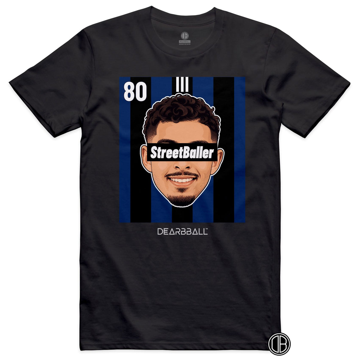 T-shirt DearBBall Football StreetBaller 80 Strasbourg Third - noir