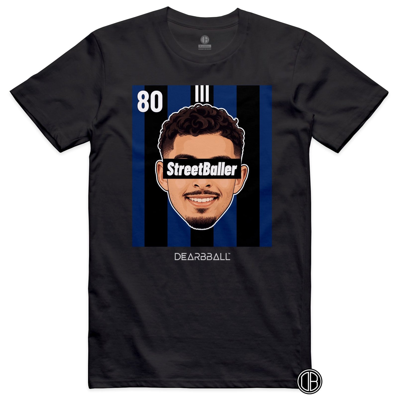 T-shirt DearBBall Football StreetBaller 80 Strasbourg Third - noir
