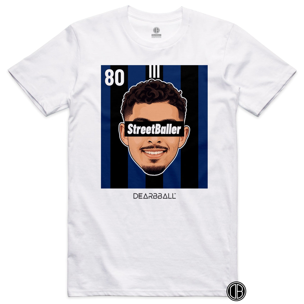 T-shirt DearBBall Football StreetBaller 80 Strasbourg Third - blanc