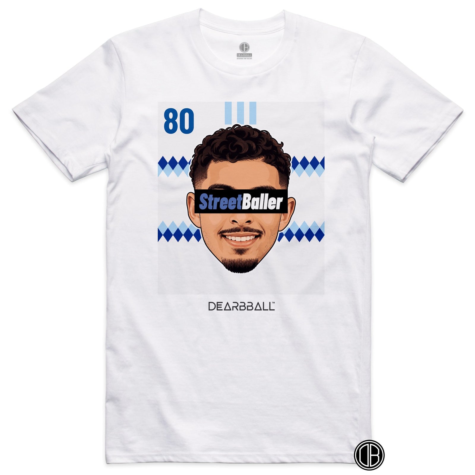 T-shirt DearBBall Football StreetBaller 80 Strasbourg Away - blanc