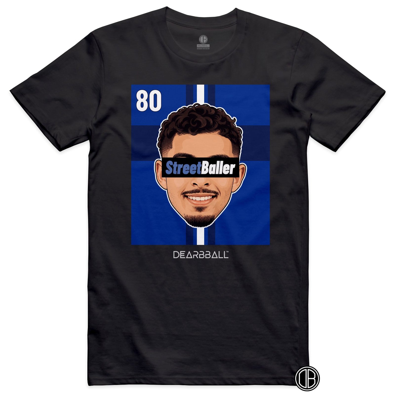 T-shirt DearBBall Football StreetBaller 80 Strasbourg Home - noir