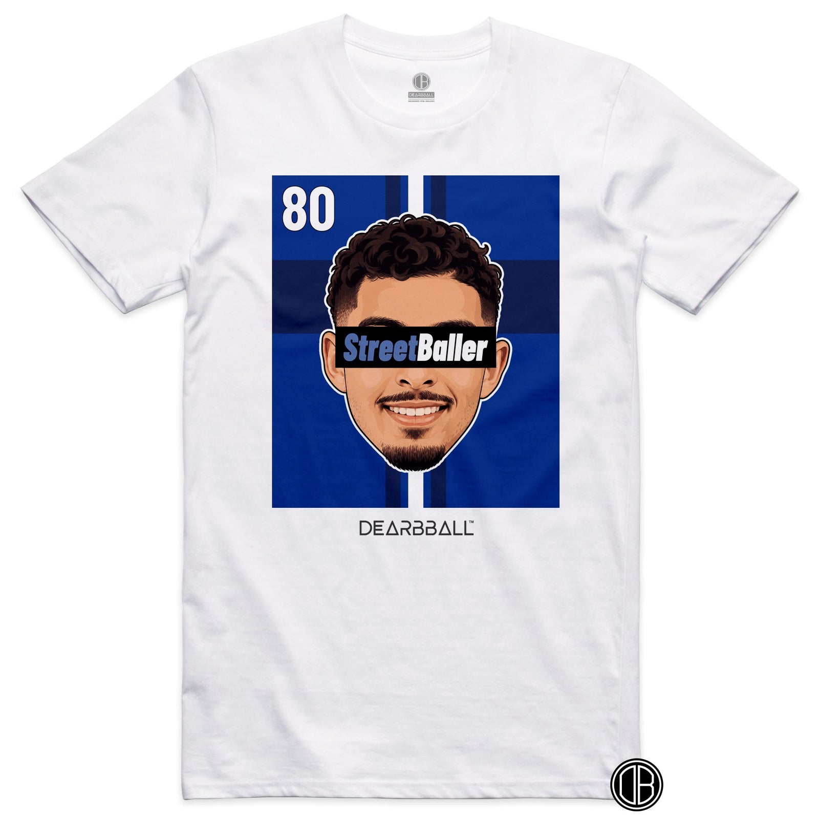 T-shirt DearBBall Football StreetBaller 80 Strasbourg Home - blanc