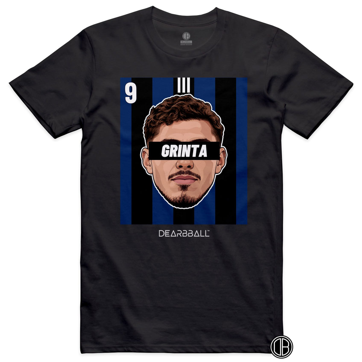 T-shirt DearBBall Football GRINTA 9 Strasbourg Panichelli Third - noir