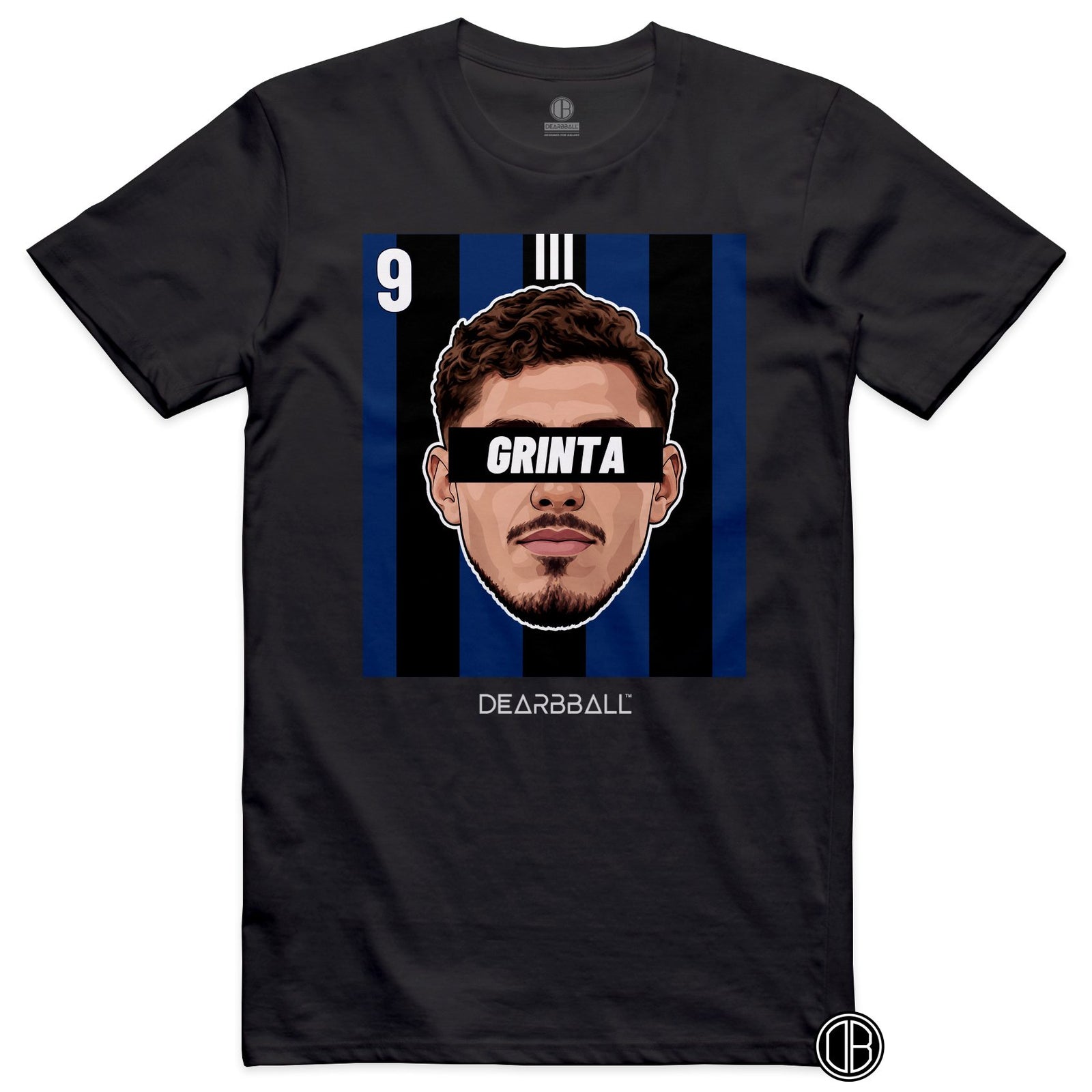 T-shirt DearBBall Football GRINTA 9 Strasbourg Panichelli Third - noir