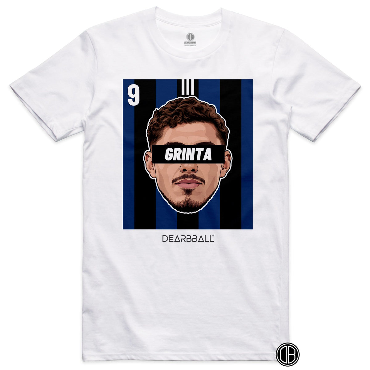 T-shirt DearBBall Football GRINTA 9 Strasbourg Panichelli Third - blanc