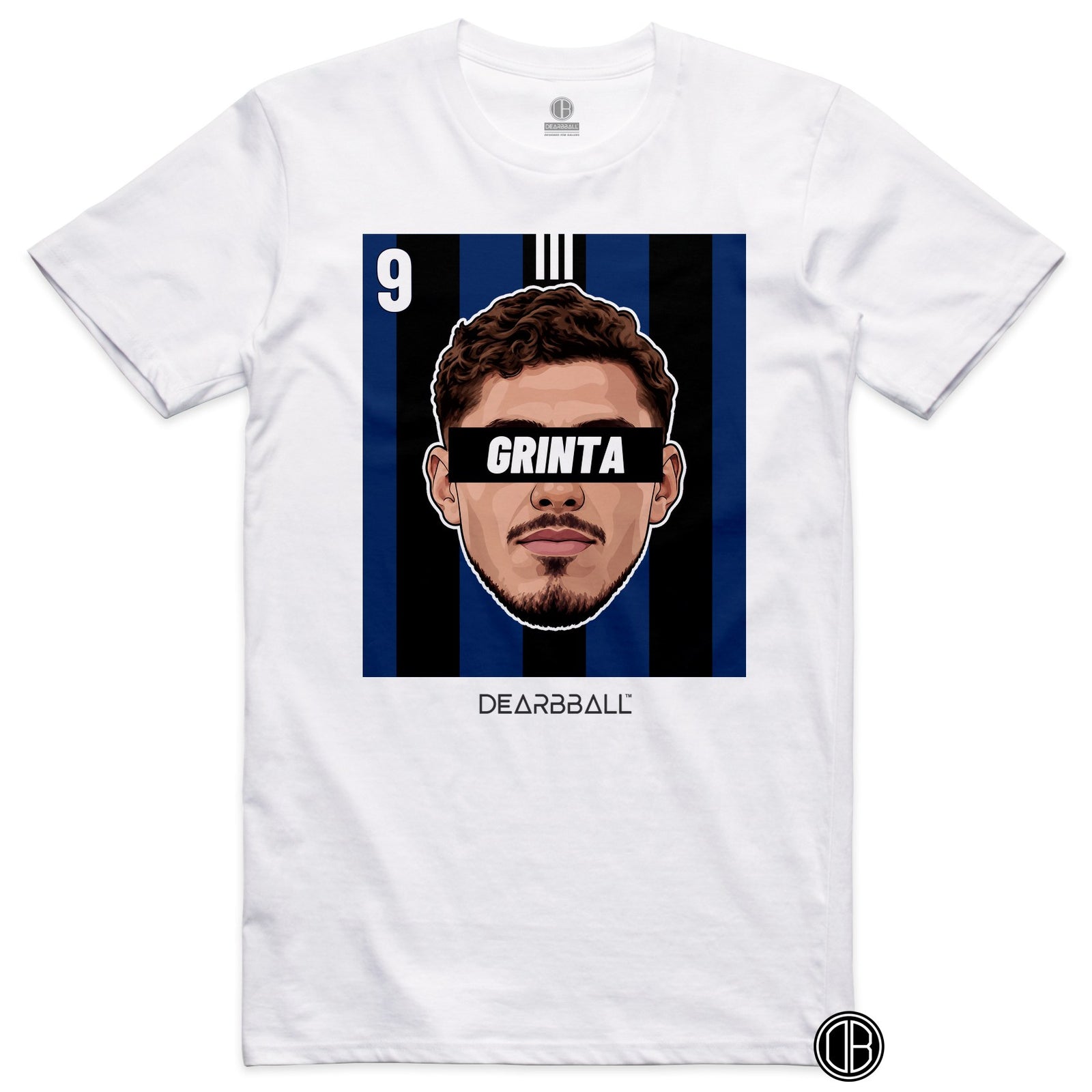 T-shirt DearBBall Football GRINTA 9 Strasbourg Panichelli Third - blanc