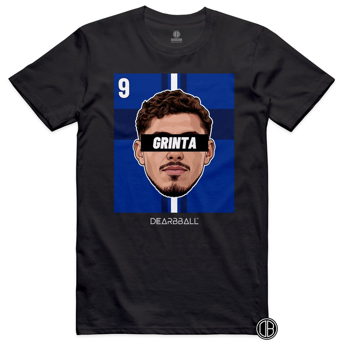 T-shirt DearBBall Football GRINTA 9 Strasbourg Panichelli Home - noir