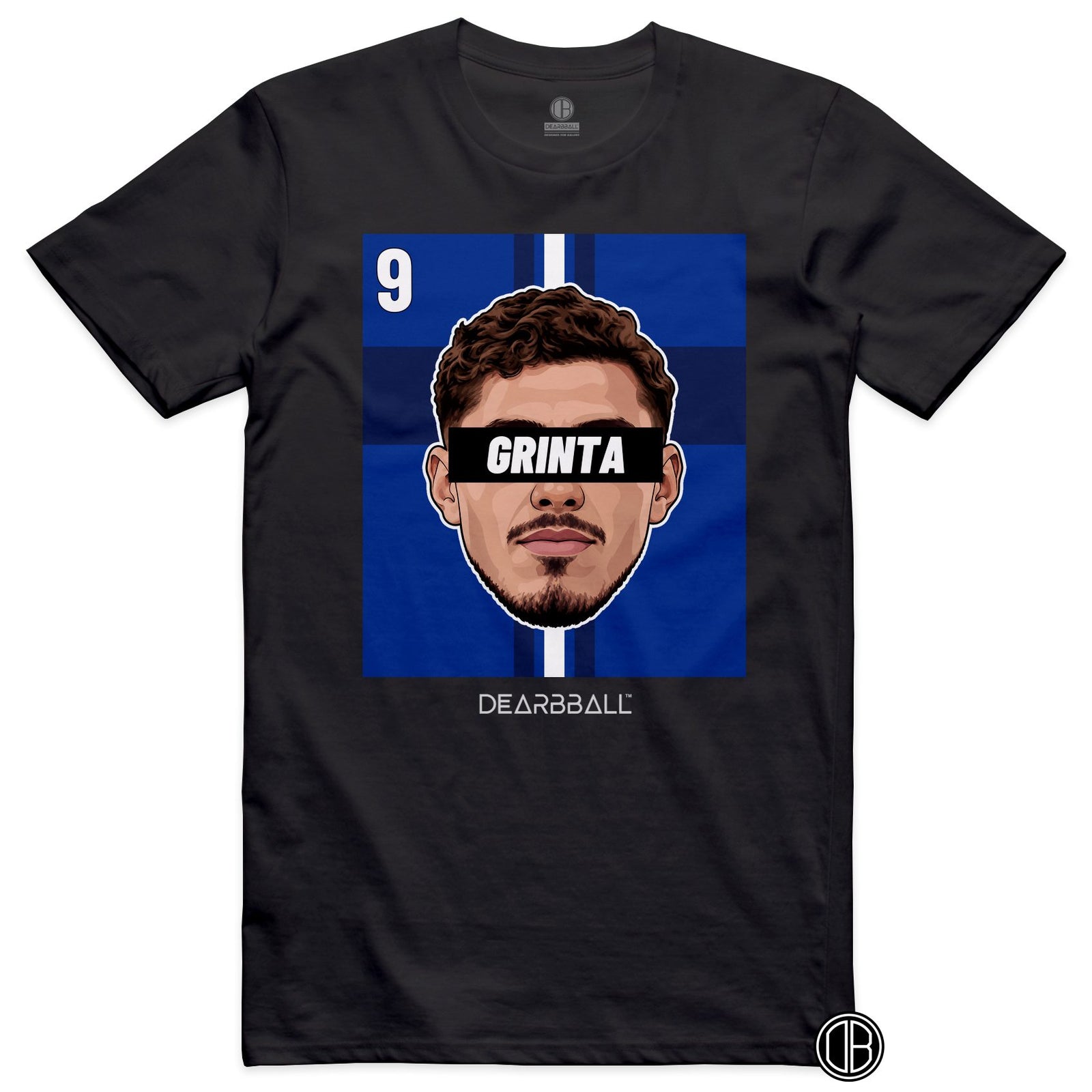 T-shirt DearBBall Football GRINTA 9 Strasbourg Panichelli Home - noir