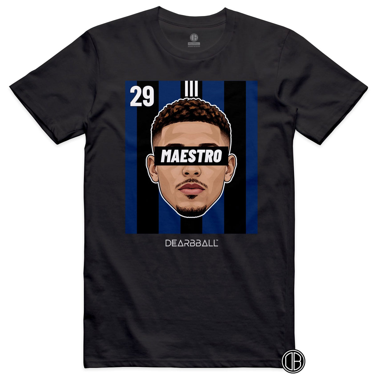 T-shirt DearBBall Football MAESTRO 29 Strasbourg El Mourabet Third - noir