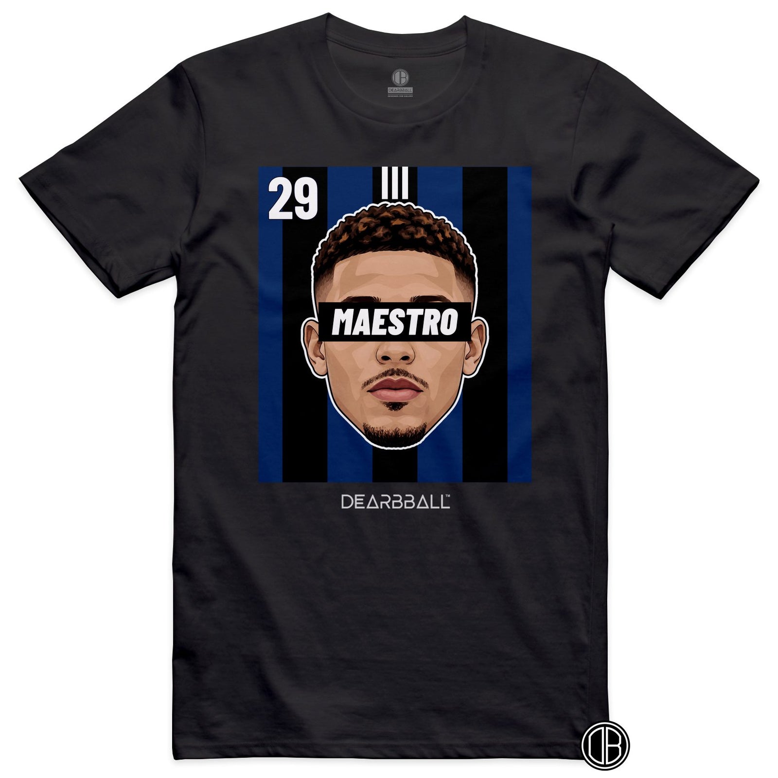 T-shirt DearBBall Football MAESTRO 29 Strasbourg El Mourabet Third - noir