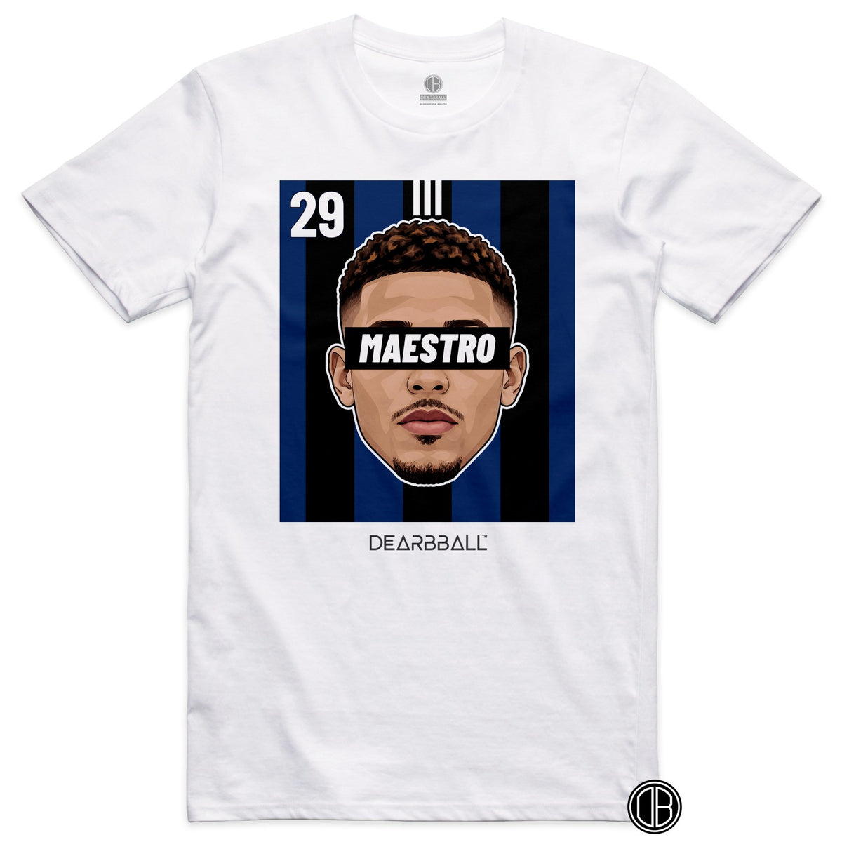 T-shirt DearBBall Football MAESTRO 29 Strasbourg El Mourabet Third - blanc