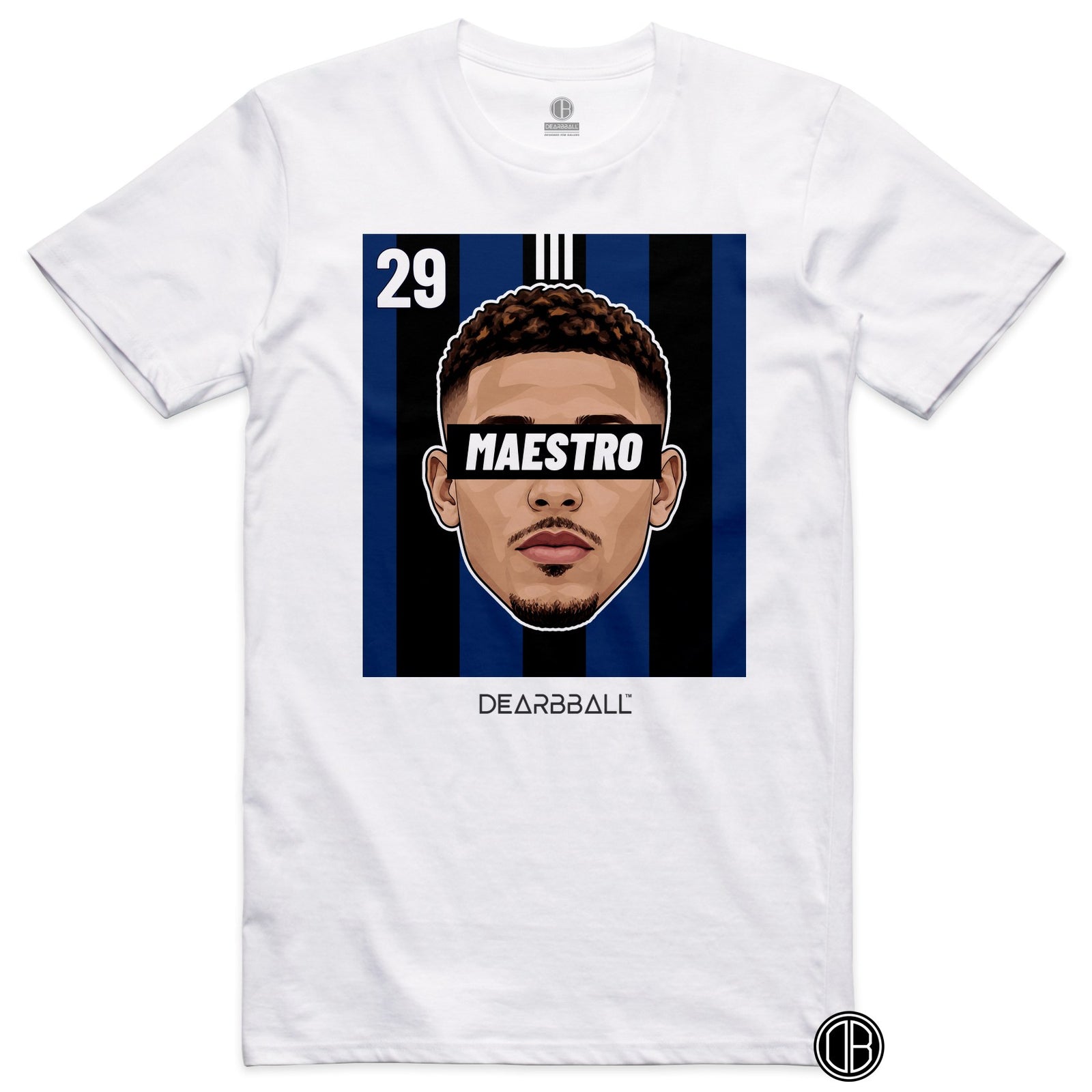 T-shirt DearBBall Football MAESTRO 29 Strasbourg El Mourabet Third - blanc