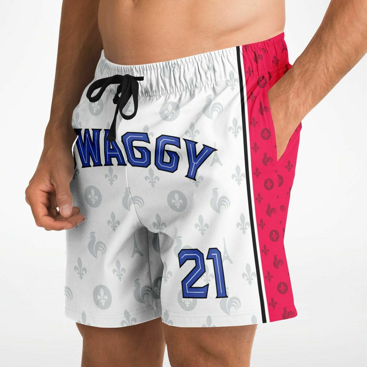 DearBBall Fashion Shorts - SWAGGY France Royauté White Edition