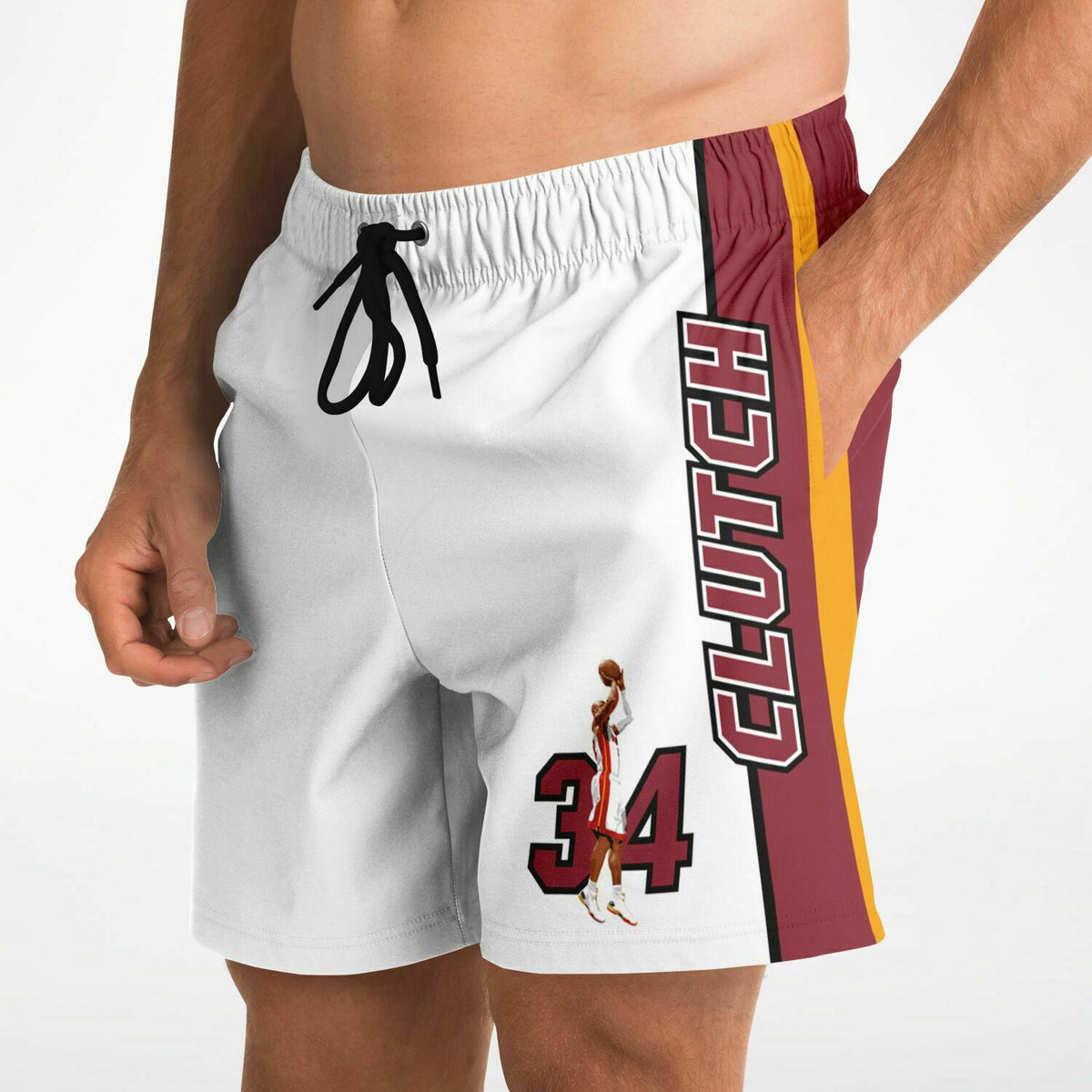 DearBBall Fashion-Shorts - CLUTCH Shoot Legendary Miami White Edition