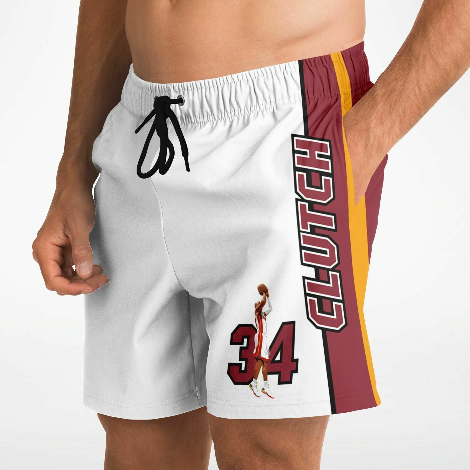 DearBBall Pantaloncini Fashion - CLUTCH Shoot Legendary Miami Edizione Bianca