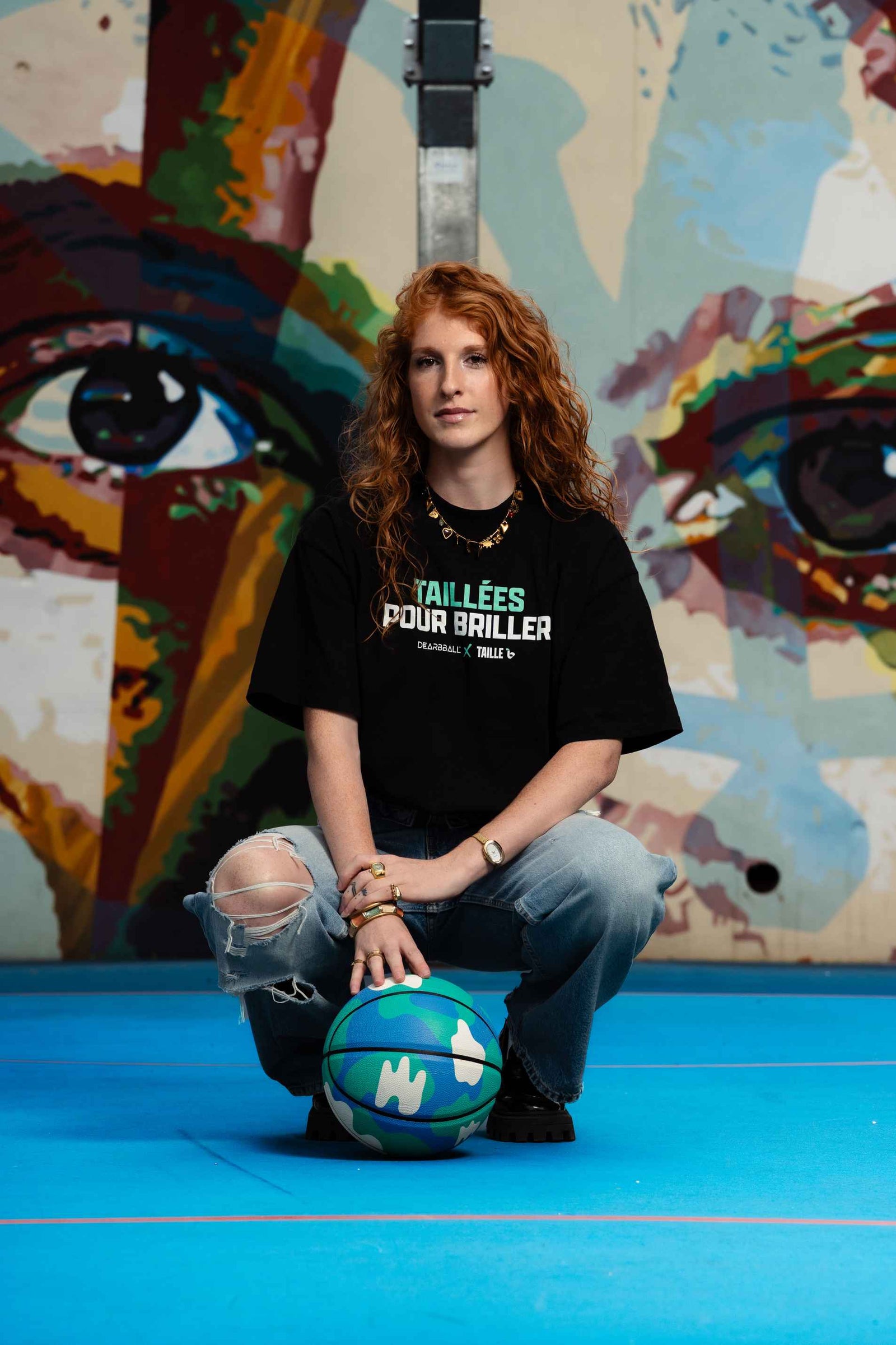 DearBBall T-Shirt Oversize Premium - Taillées pour Briller Taille6 Edition