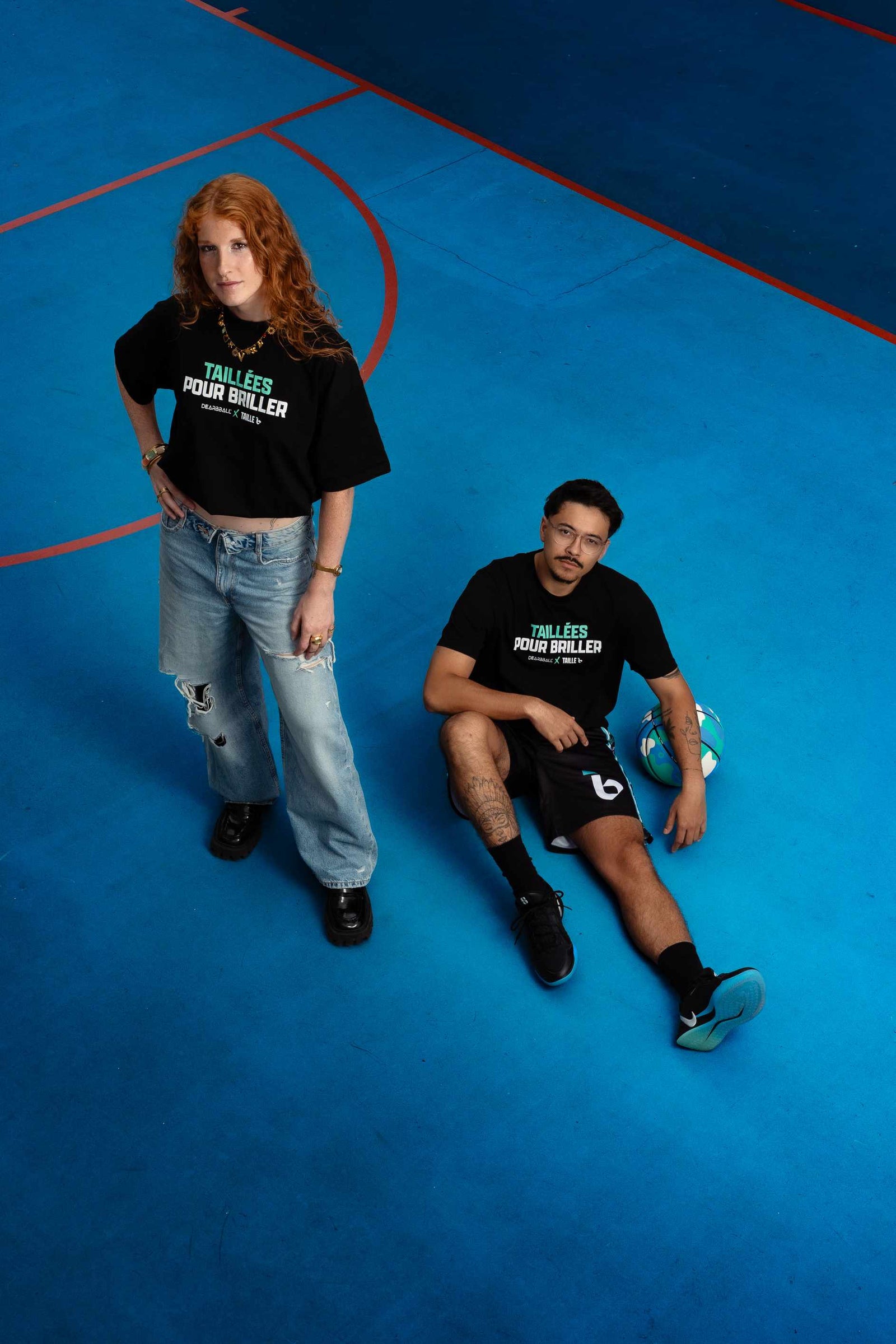 DearBBall T-Shirt Oversize Premium - Taillées pour Briller Taille6 Edition